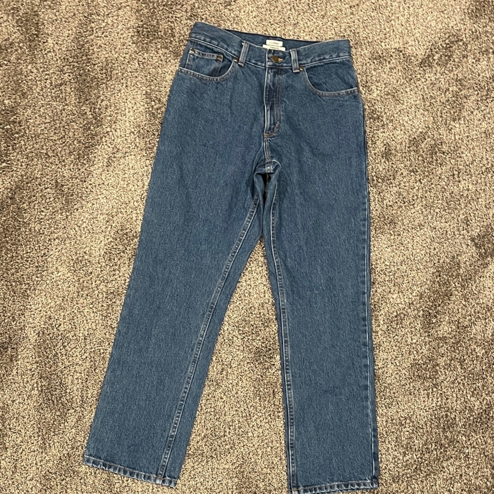L.L. Bean Women's Original Fit Straight Jeans in Classic Blue, 6 regular